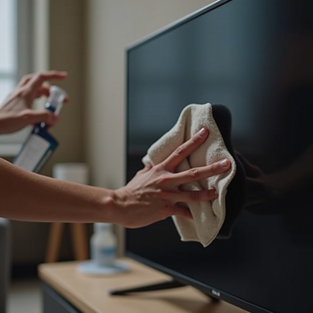 ¿Puedo usar limpiador de gafas en mi televisor?