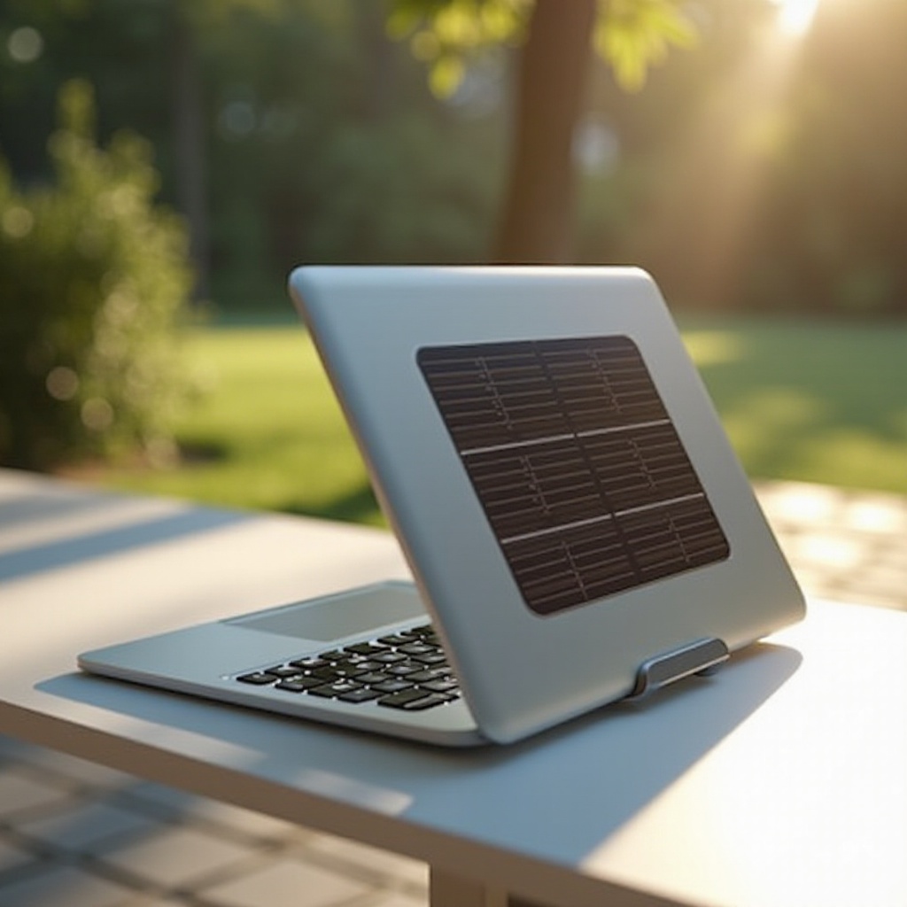 ноутбук с солнечной зарядкой