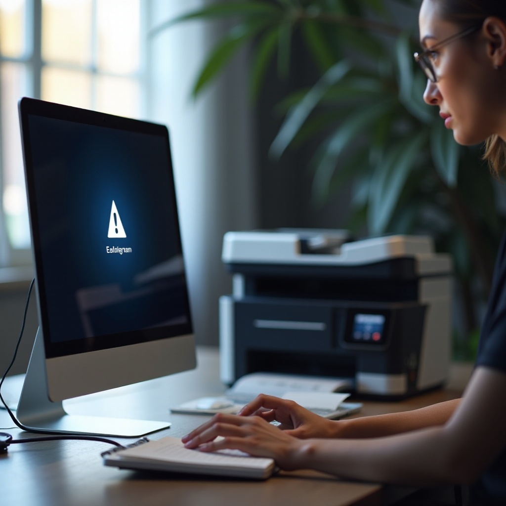 la computadora dice que la impresora está desconectada