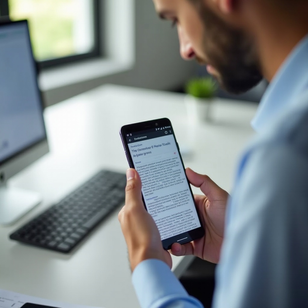 cómo tomar una captura de pantalla larga en Samsung