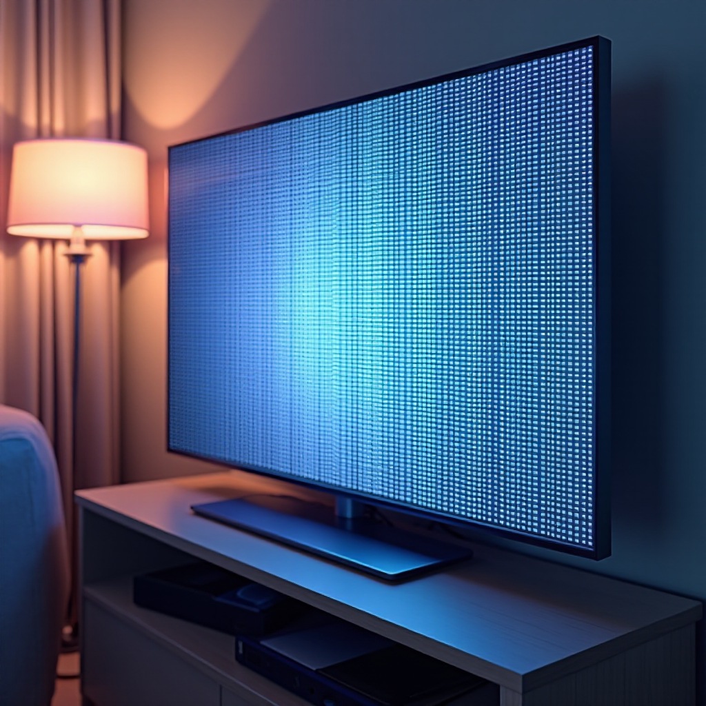 テレビの死んだピクセルのライン