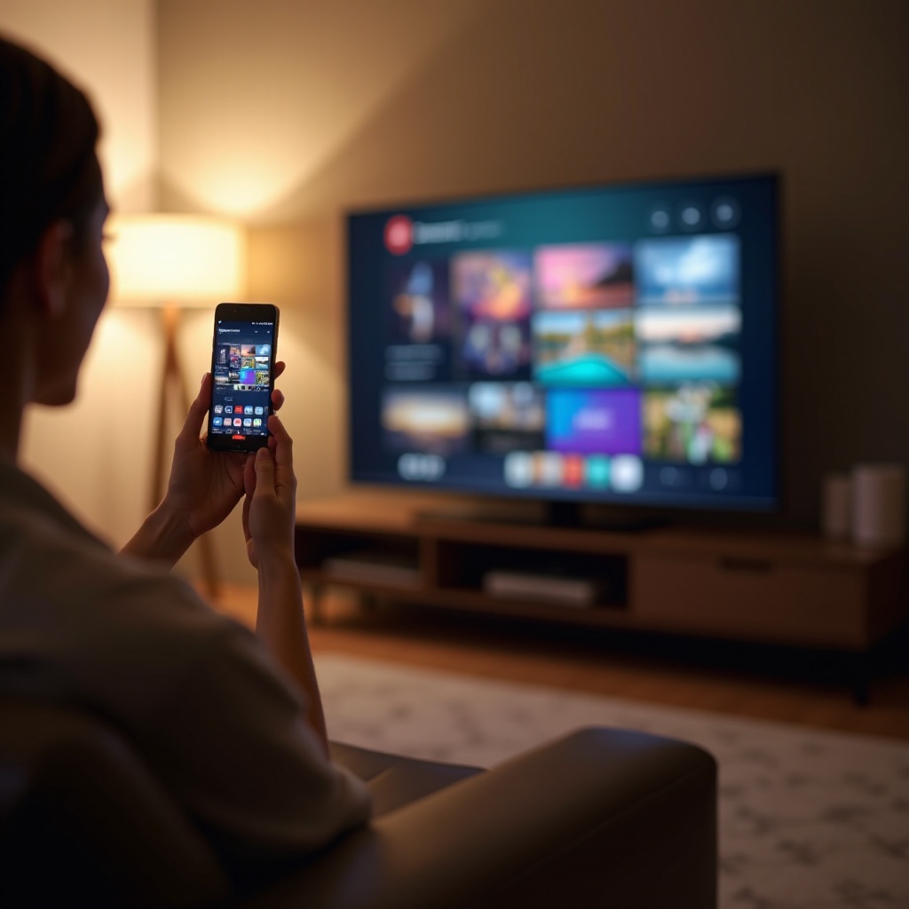 mengatur Samsung Smart TV untuk menampilkan gambar dari iPhone