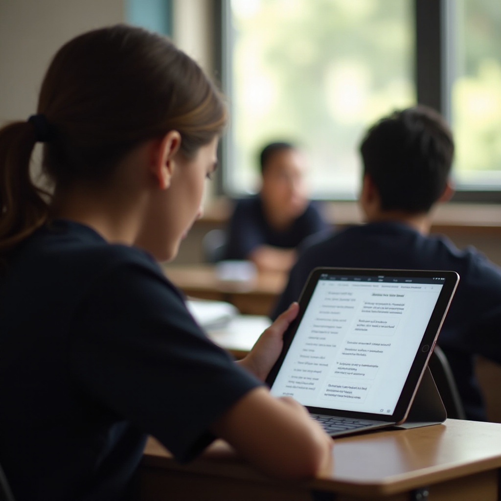 cómo tomar notas escolares en el iPad